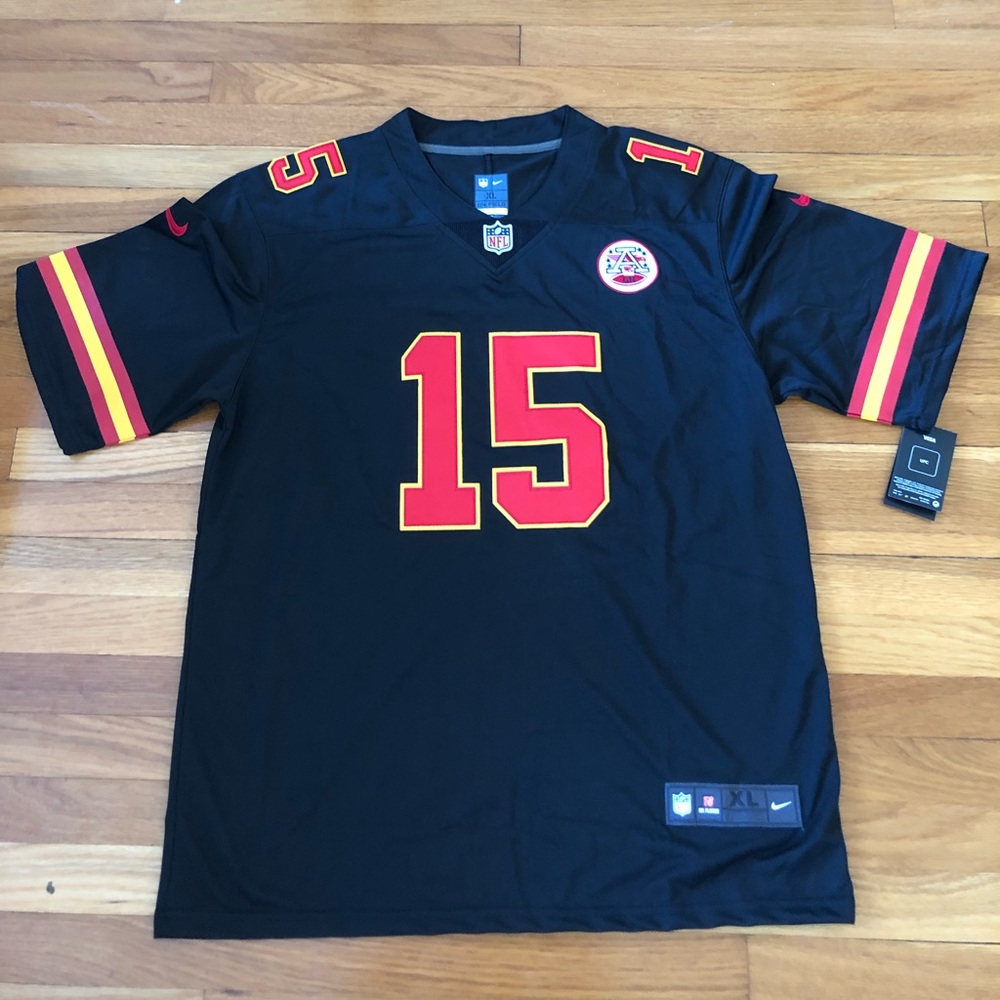 Patrick Mahomes Black/Red KC Chiefs Jersey